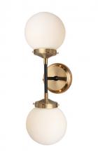 Vinci Lighting Inc. WS1096-2AB/BKOP - Wall Sconce Aged Brass/Black