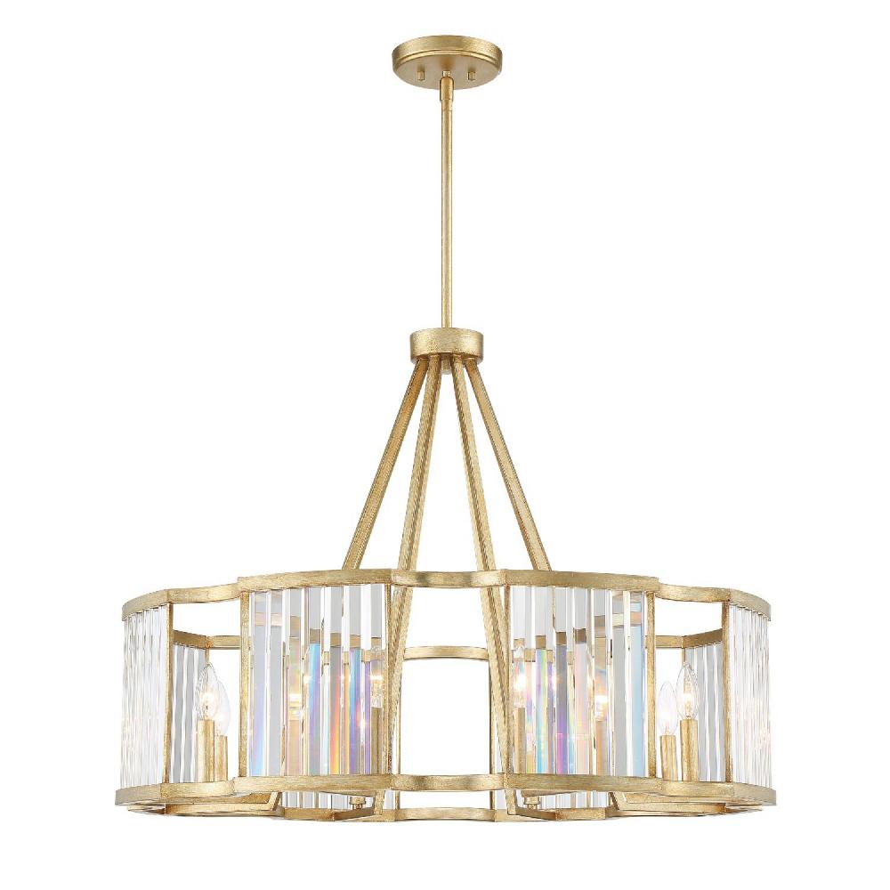 Darcy 8 Light Distressed Twilight Chandelier