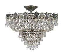 Traditional Crystal 8 Light Hand Cut Crystal Polished Brass Chandelier :  1128-PB-CL-MWP