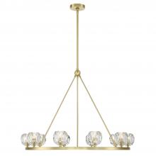 Crystorama ARA-10265-SB - Aragon 10 Light Soft Brass Chandelier