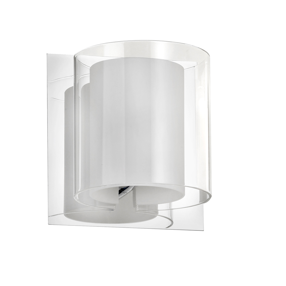 1LT Sconce Double Glass