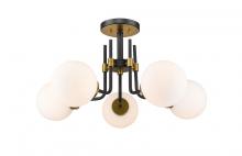 Z-Lite 477-5SF-MB-OBR - 5 Light Semi Flush Mount