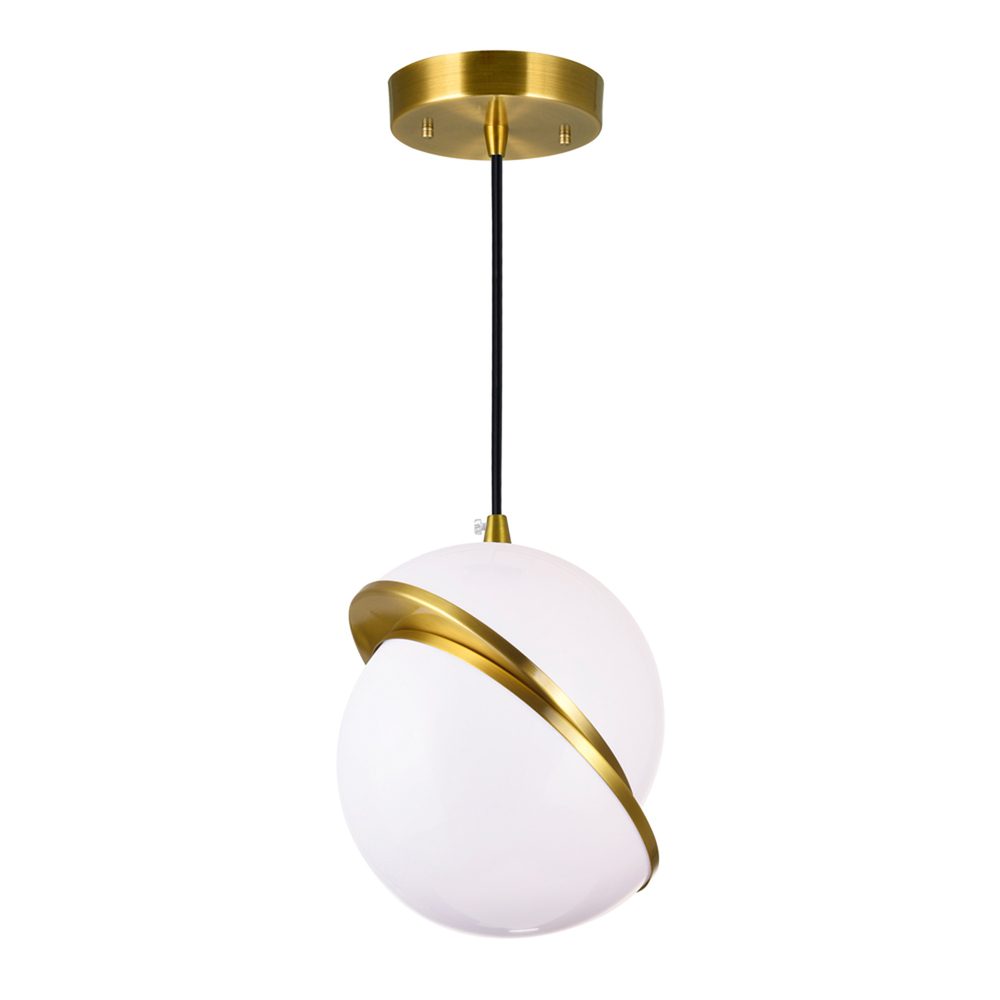 Gemini 1 Light Mini Pendant With Brass Finish