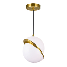 CWI Lighting 1148P10-1-624 - Gemini 1 Light Mini Pendant With Brass Finish