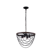 CWI Lighting 9962P17-4-101 - Gala 4 Light Chandelier With Black Finish