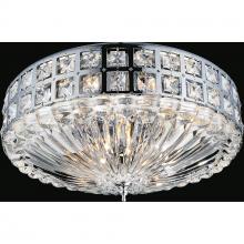 CWI Lighting 5039C17C - Bloome 6 Light Bowl Flush Mount With Chrome Finish