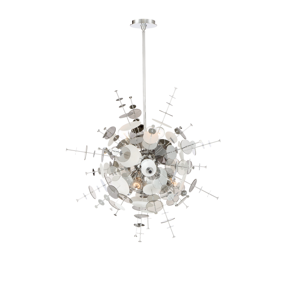 BONAZZI,9LT CHANDELIER,CHROME