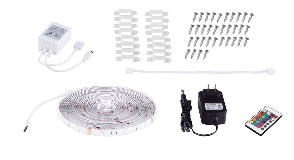 18 FLEX LED TAPE 24V 1.5A cULus power w rotary switch Remote