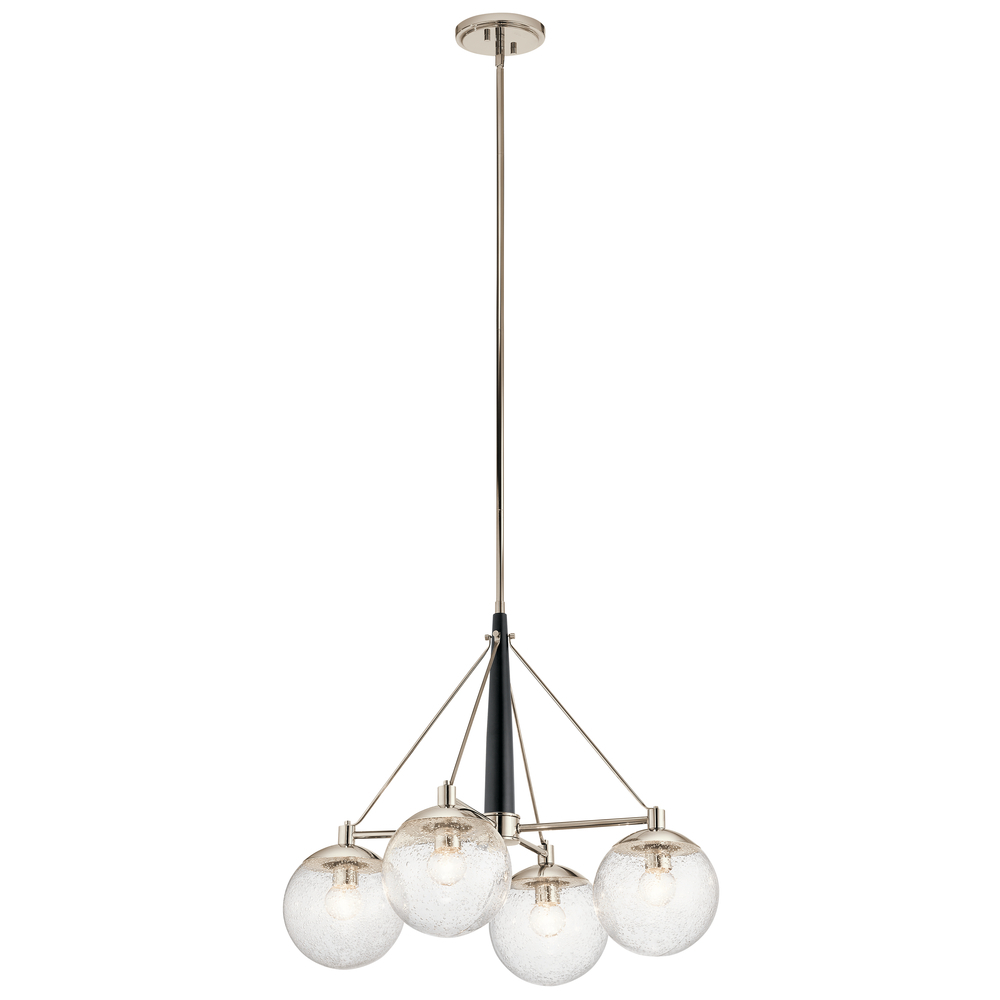 Marilyn 4 Light Chandelier Polished Nickel