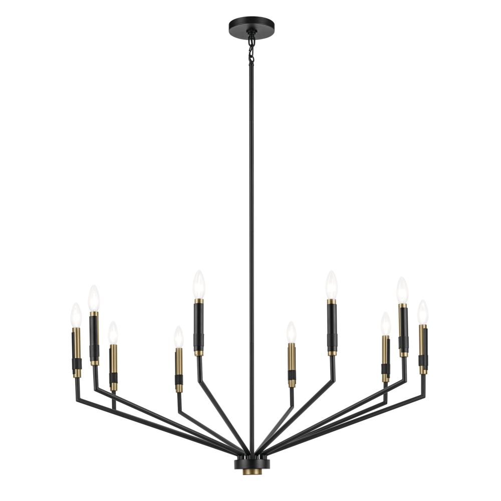 Armand 38.25" 10-Light Chandelier in Black