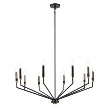 Kichler 52348BK - Armand 38.25" 10-Light Chandelier in Black