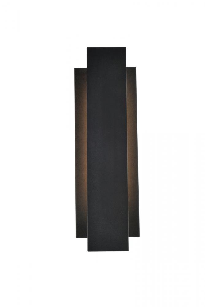 Raine Integrated LED wall sconce in black