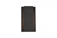 Elegant LDOD4033BK - Raine Integrated LED wall sconce in black