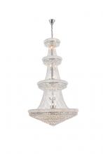 Elegant V1800G48C/RC - Primo 42 Light Chrome Chandelier Clear Royal Cut Crystal