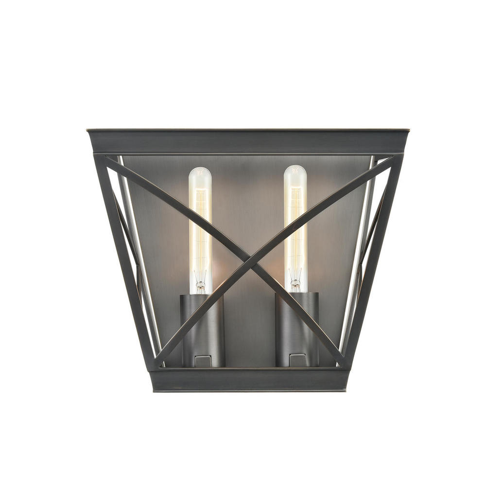 Lattice Urban Bronze 2 Lights Wall/Vanity