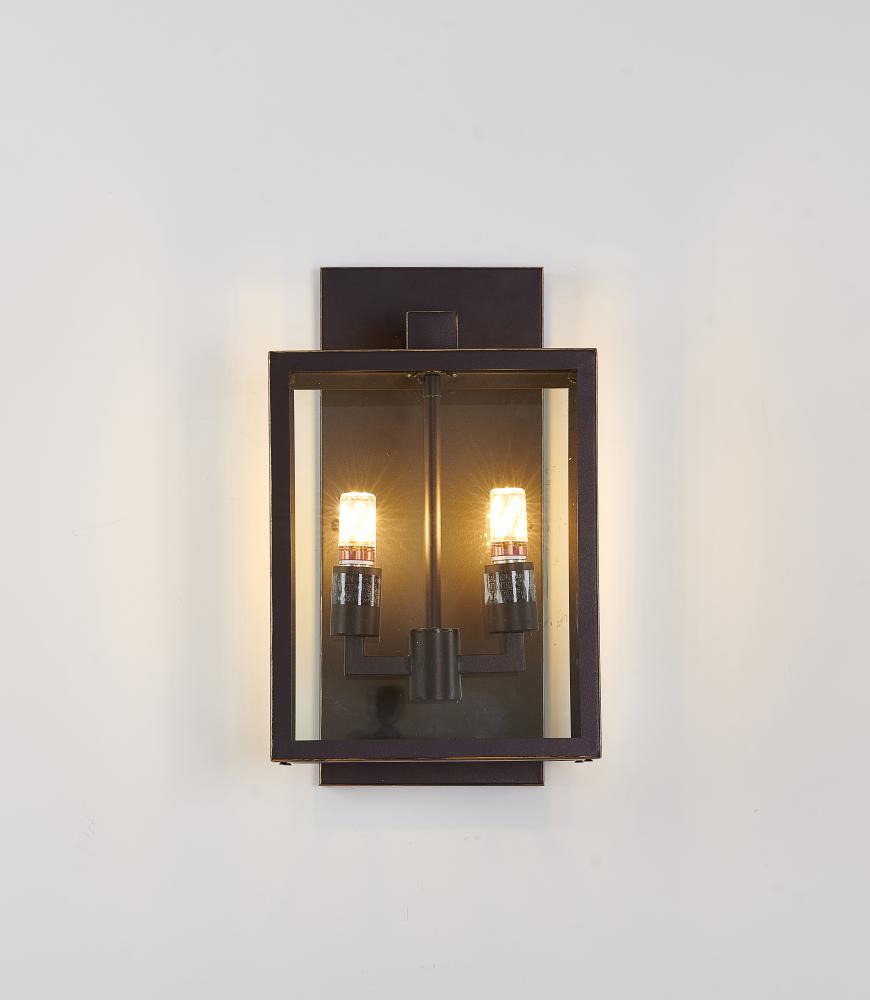 Outdoor Wall Sconce Bronzed Black