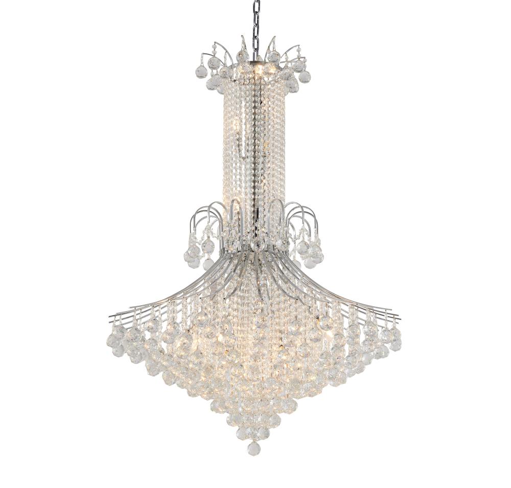 Metal & Crystal Chandelier