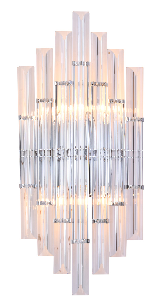 Metal & Glass Wall Sconce