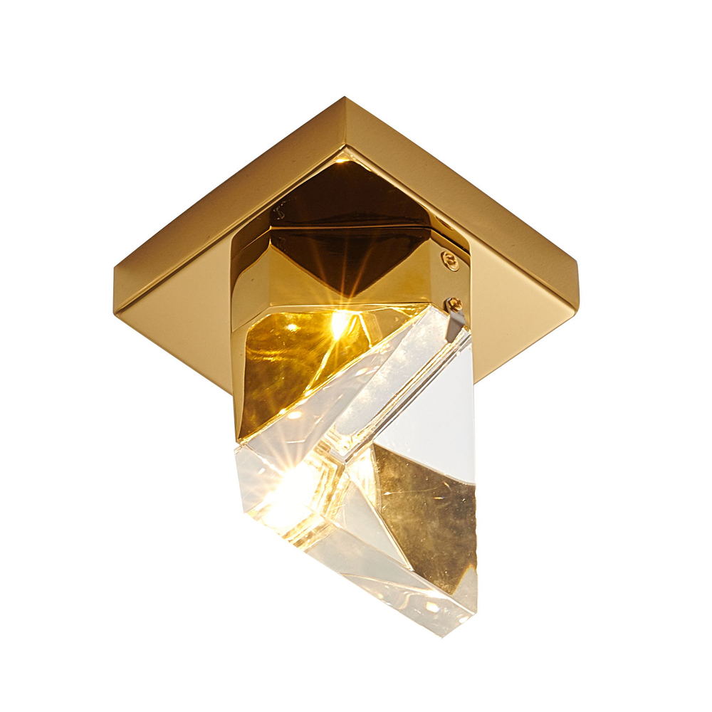 Brass LED Flush Mount