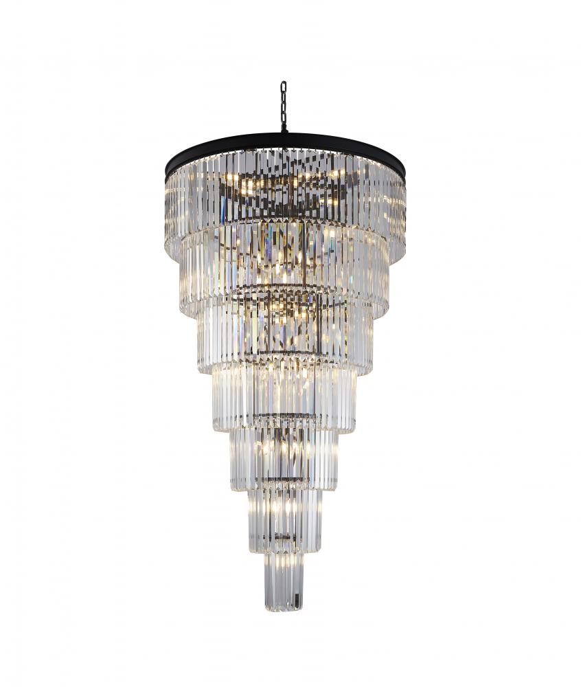 Metal & Crystal Chandelier