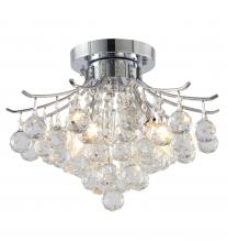 Bethel International Canada BET02FM16CH - Metal & Crystal Semi Flush Mount