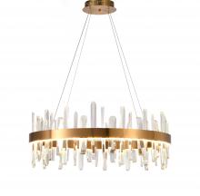 Bethel International Canada FT71C32G-1 - Metal & Crystal LED Chandelier