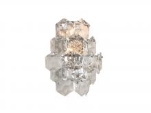 Bethel International Canada GL434W14CH - Stainless Steel & Crystal Wall Sconce