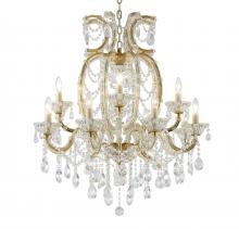 Bethel International Canada LA4307C33BR - Satin Brass Chandelier