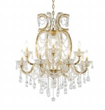 Bethel International Canada LA4307C38BR - Satin Brass Chandelier