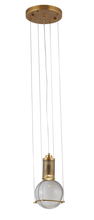 Bethel International Canada MU91P5BR - Antique Brass Single Pendant Lighting