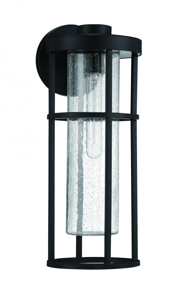 Encompass 1 Light Medium Outdoor Wall Lantern in Midnight