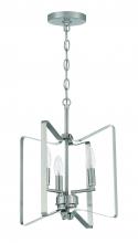 Craftmade 56153-BNK - Shayna 3 Light Convertible Semi Flush in Brushed Polished Nickel