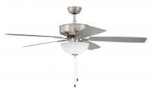 Craftmade P211BNK5-52BNGW - 52" Pro Plus 211 in Brushed Polished Nickel w/ Brushed Nickel/Greywood Blades